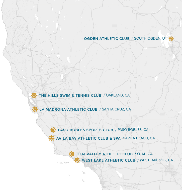 map of the clubs